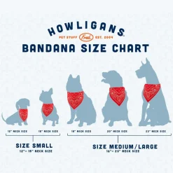 Dogs^Fred REFLECTIVE DOG BANDANAS