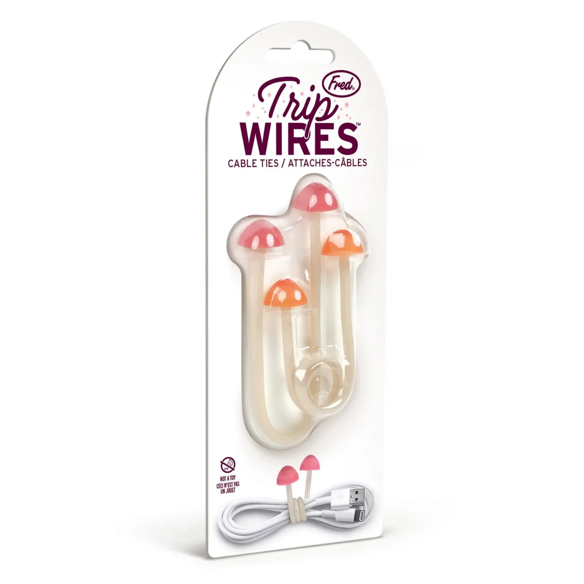 Phone Stands|Bookmarks^Fred TRIP WIRES | Mushroom Cable Ties