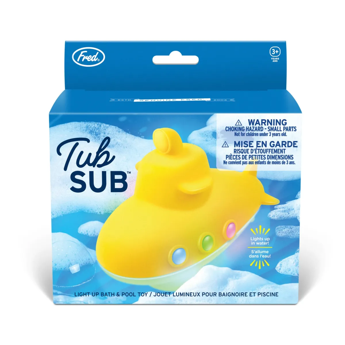 Toys + Play^Fred TUB SUB | A glowing bath & pool toy
