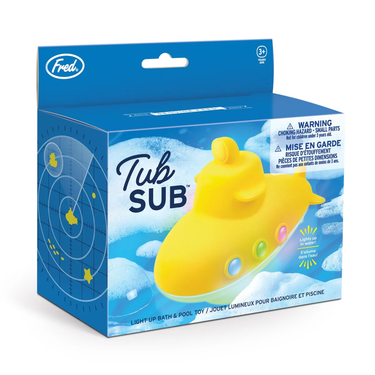 Toys + Play^Fred TUB SUB | A glowing bath & pool toy