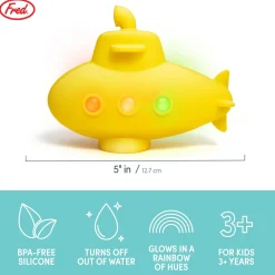 Toys + Play^Fred TUB SUB | A glowing bath & pool toy