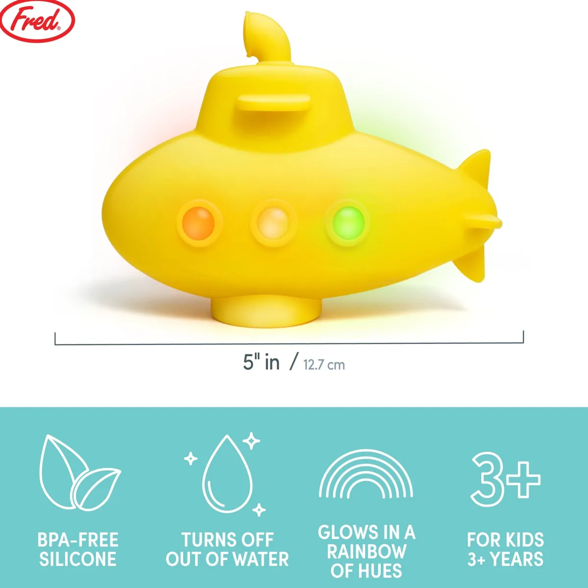 Toys + Play^Fred TUB SUB | A glowing bath & pool toy