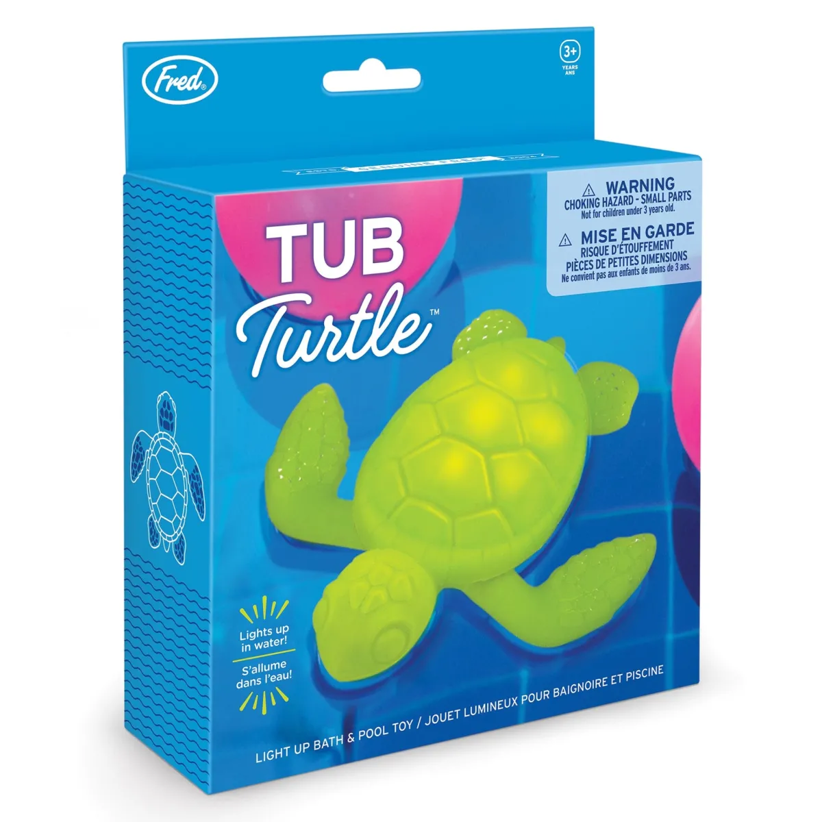 Toys + Play^Fred TUB TURTLE | A glowing bath & pool toy